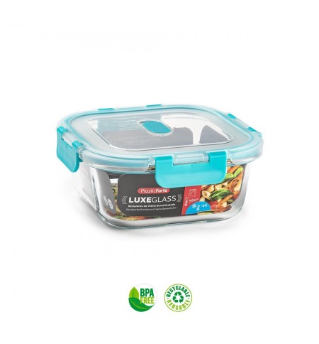 Caixa Hermética Vidro c/ Válvula Luxe 800ml Sortido