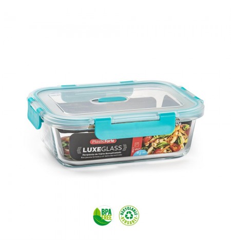 Caixa Hermética Vidro c/ Válvula Luxe 1,04L Sortido