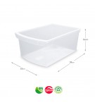 Gaveta Multiusos Frigorífico Danubio 12L Transparente