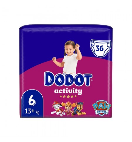 Fraldas Dodot T6 (+13kg) Activity 36un