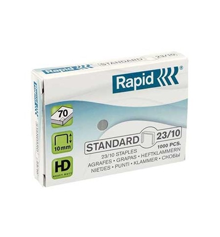 Agrafos 23/10 Rapid (40/70 Folhas) Cx1000un