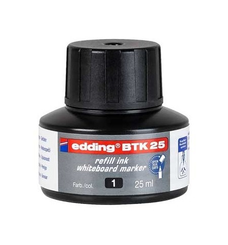 Recarga Marcador Quadros Brancos Edding BTK25 Preto 25ml 1un