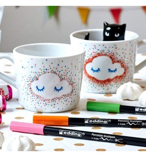 Marcador Porcelana Edding 4200 1-4mm Laranja 1un