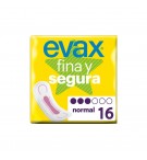 Pensos Higiénicos Evax Fina e Segura Normal 16un