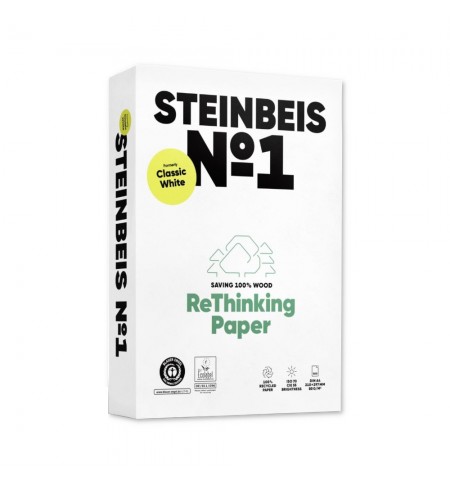 Papel 080gr Fotocopia A4 Reciclado Steinbeis 1x500Fls