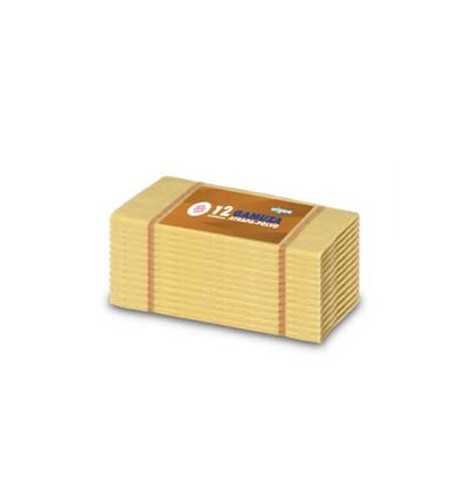 Pano Flanela 36x36cm para Pó Amarelo Pack 12un
