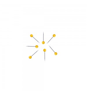 Sinalizadores Redondos Amarelos 4/15 100un