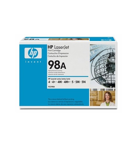 Toner HP 98A Preto 92298A 6800 Pág.