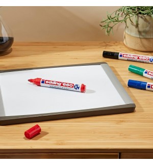 Marcador Quadros Brancos Recarregável Edding 660 4 Cores 4un