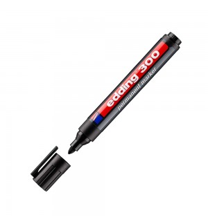 Marcador Médio Edding 300 1,5-3mm Preto 1un