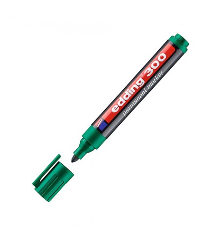 Marcador Médio Edding 300 1,5-3mm Verde 1un