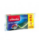 Esfregão Esponja Salva Unhas Vileda Ultra Fresh 2+1 Grátis
