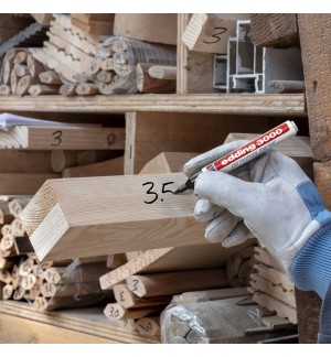 Marcador Permanente Grosso Edding 3000 1,5-3mm Preto 1un