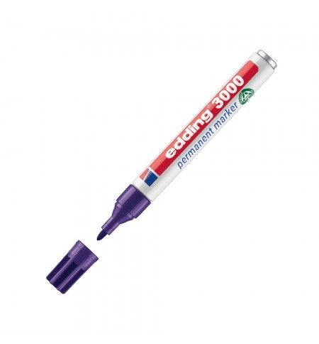 Marcador Permanente Grosso Edding 3000 1,5-3mm Violeta 1un