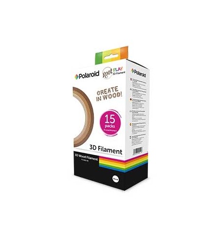 Pack Filamentos Polaroid Canetas 3D (WOOD 3 tons 1.75mm)