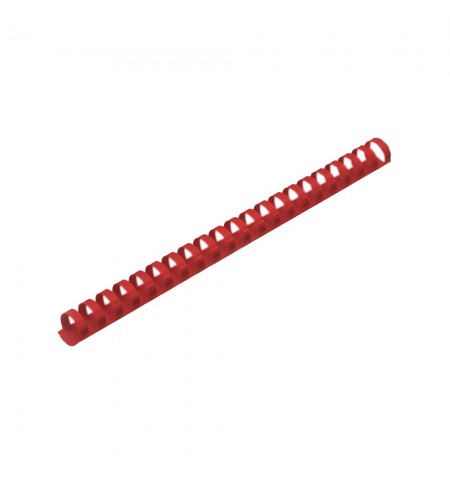 Argolas PVC Encadernar 14mm Vermelho 90 Folhas 100un