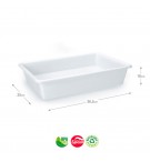 Tabuleiro Hotelaria 38,5x25x10cm 6L Branco