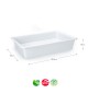 Tabuleiro Hotelaria 38,5x25x10cm 6L Branco