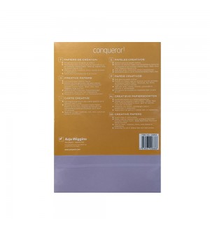 Papel 120gr Conqueror Criativo Pérola Acinzentado A4 50Fls