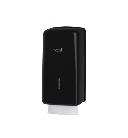 Dispensador Papel Higiénico Folha a Folha Wosh Preto
