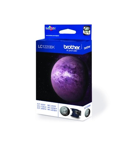 Tinteiro Brother LC1220BK Preto 7,8ml 300 Pág.