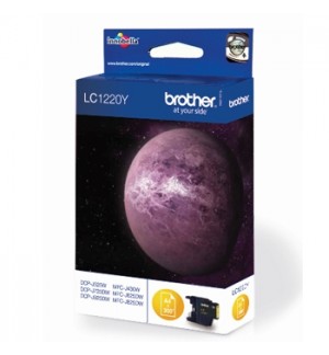 Tinteiro Brother LC1220Y Amarelo 4,8ml 300 Pág.