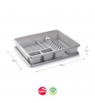 Escorredor Loiça 48x38x9cm Prata