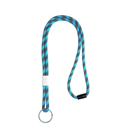 Fita Multiusos Pescoço Tubular Ajuste Metálico Azul 2x45cm