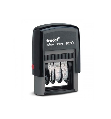 Datador 4mm Autotintavel Trodat 4820 Almofada Preto