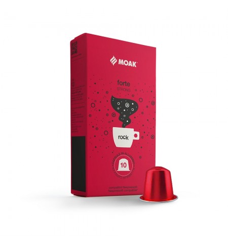 Café Cápsulas p/Nespresso MOAK Forte Rock 10un