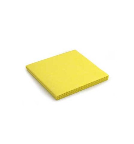 Pano Multiusos 40x38cm Suave Amarelo 3un