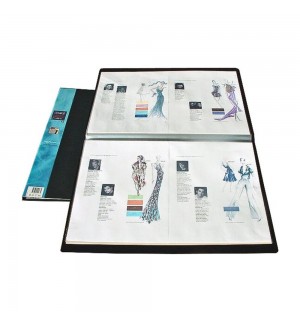 Pasta c/20 Bolsas 40 Páginas Catálogo Preto