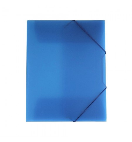 Pasta Plástico c/Elásticos A4 Azul