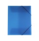 Pasta Plástico c/Elásticos A4 Azul