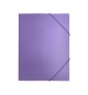 Pasta Plástico c/Elásticos A4 Violeta Pastel