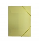 Pasta Plástico c/Elásticos A4 Baunilha Pastel