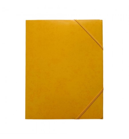 Pasta Cartão c/Elásticos A3 3 Abas Amarelo