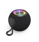Coluna Portátil Bluetooth Ball Shape com LED Preto