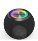 Coluna Portátil Bluetooth Ball Shape com LED Preto