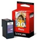 Tinteiro LEXMARK 40 Cor 18Y0340BR 125 Pág.