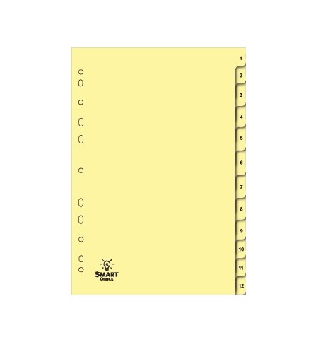 Separadores A4 Cartolina Numerados (1 a 12)