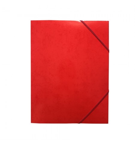 Pasta Cartão c/Elásticos A4 3 Abas Vermelho