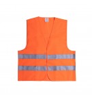 Colete Refletor de Alta Visibilidade Laranja Adulto