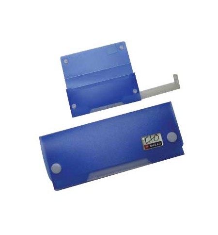 Estojo Plastico Smead c/compartimento inferior Azul