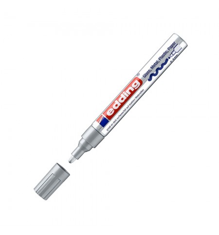 Marcador Grosso Edding 750 2-4mm Prata 1un