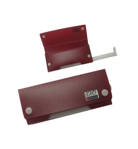 Estojo Plastico Smead c/compartimento inferior Vermelho