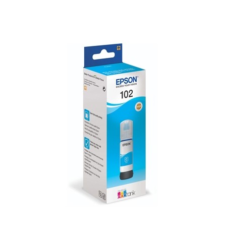 Tinteiro Epson 102 Azul C13T03R240 70ml 6000 Pág.