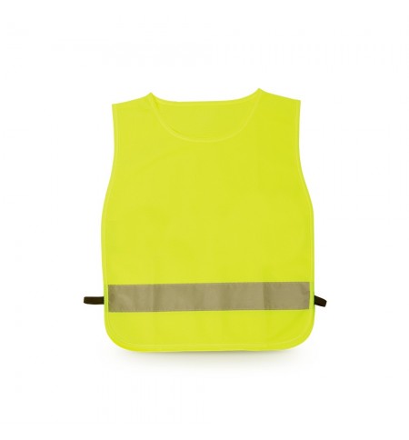 Colete Refletor de Alta Visibilidade Amarelo Criança