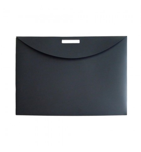 Pasta Porta Desenhos Plástico A3 c/Pega Preto