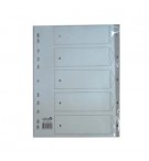 Separadores A4 Plástico Numerados (1 a 5)